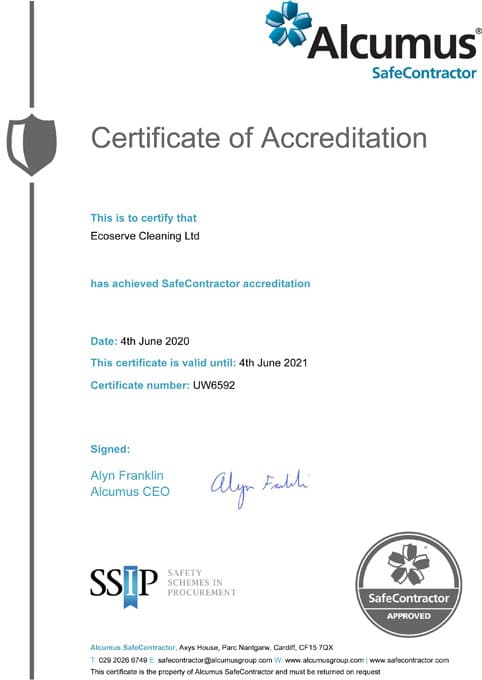 safe contractor-certificate